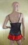 Дамски корсет червено и черно, снимка 5