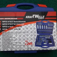 Гедоре 108 части KRAFT WELLE, снимка 4 - Куфари с инструменти - 19400972