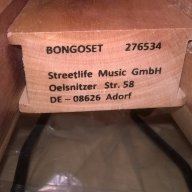 New bongos set+cd-40x23x19-made in germany-внос швеицария, снимка 10 - Ударни инструменти - 16949410