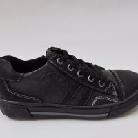 Спортни детски обувки PONKI естествена кожа черно/сиво 29/36, снимка 2 - Детски маратонки - 19091215