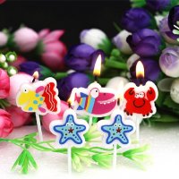 5 бр свещи свещ Морски океан риба рак морски звезди  за торта Рожден ден детско парти топери топер, снимка 1 - Други - 26099387