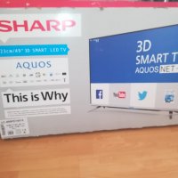 sharp smart tv-49 инча за ремонт/части-внос швеицария, снимка 2 - Части и Платки - 21518454