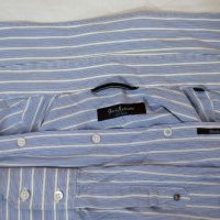 Guess by Marciano Los Angeles мъжка риза раирана синьо и бьло, снимка 3 - Ризи - 23452772