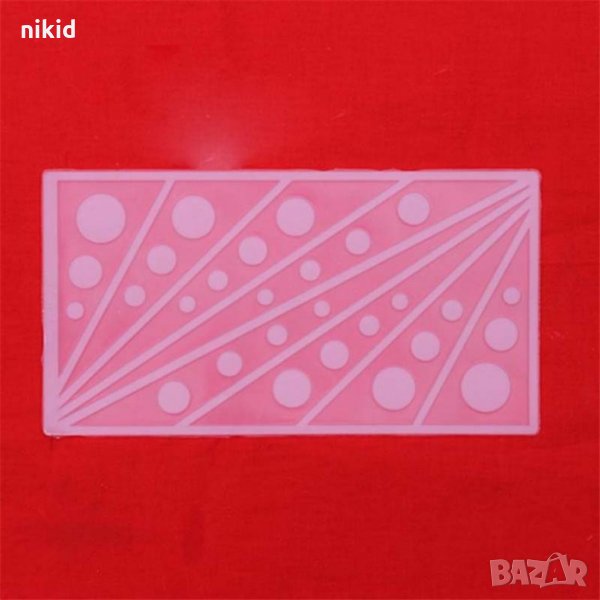 8 дълги триъгълника на дупки силиконова форма молд борд за украса декорация торта фондан шоколад сла, снимка 1