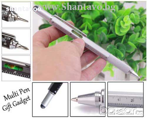 Химикал 6 в 1 с нивелир, отвертка, линия и стилус, снимка 1