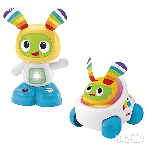 НОВ Комплект Fisher-Price мини количка и роботче Bright BeatBo и Boogi, снимка 1