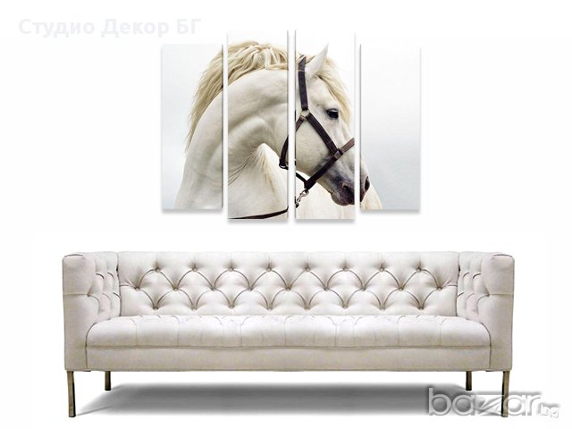 Картина Бял кон #217 , снимка 1