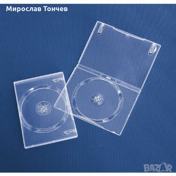 DVD кутия Единична прозрачна  – 14 mm , снимка 1