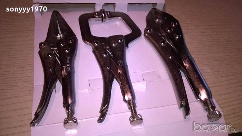 комплект клещи от карбонова стомана-нови 3броя, снимка 1