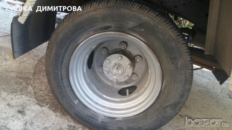 комплект джанти с двойна гума за нисан кабстар, снимка 1