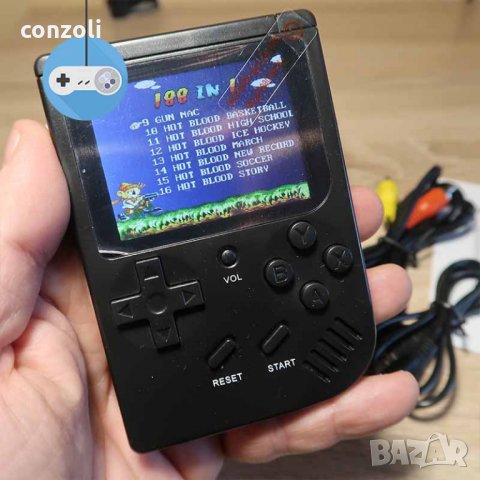 Ретро мини конзола GB-20 с 188 вградени нинтендо игри, снимка 8 - Nintendo конзоли - 24031420