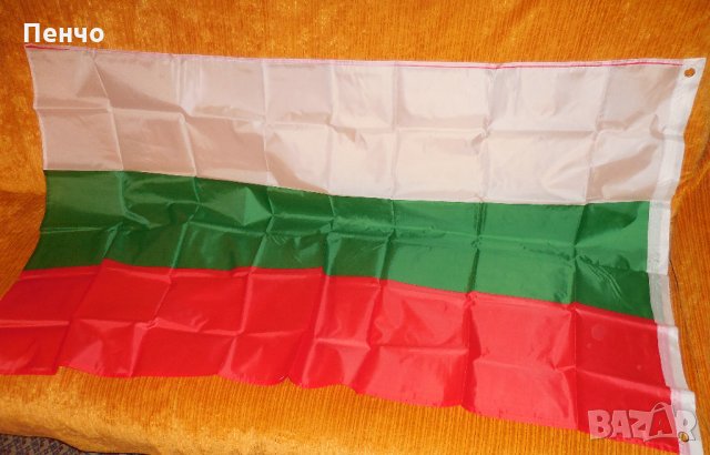 Български знамена българско национално знаме трибагреник флаг шито от полиестерна коприна подарък н, снимка 2 - Градински мебели, декорация  - 23486153