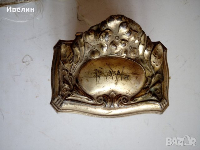 посребрена метална кутия арт деко, снимка 2 - Антикварни и старинни предмети - 21820464