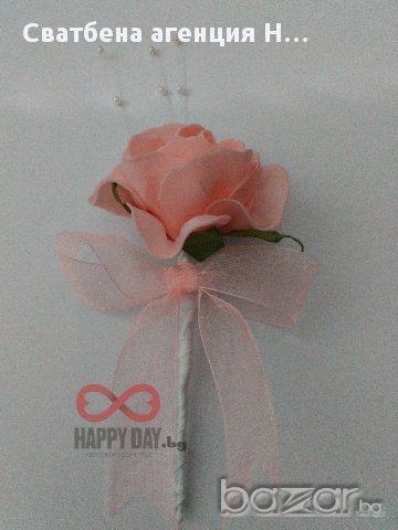 Сватбени бутониери - бутониера за ревер Роуз, снимка 7 - Кетъринг - 14769926