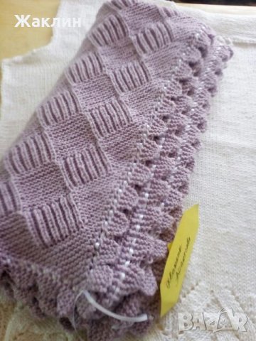 Бебешка пелена "С дъх на виолетки" - за новородени бебета, снимка 9 - Други - 23176809