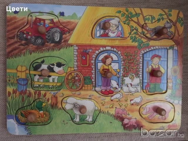 Детски дървен пъзел