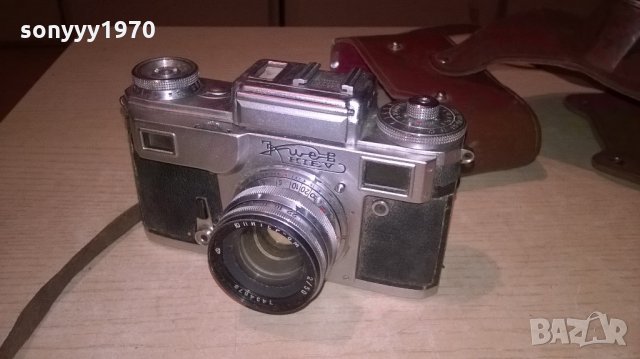 kiev-сделано в ссср-фотоапарат-ретро колекция, снимка 4 - Фотоапарати - 21764332