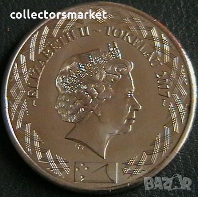 50 цента 2017, Токелау, снимка 2 - Нумизматика и бонистика - 22968820