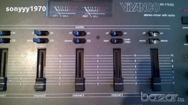 Vivanco mx775ec stereo mixer/eho-germany-внос швеицария, снимка 4 - Ресийвъри, усилватели, смесителни пултове - 13824371