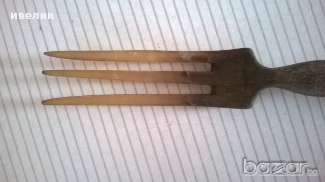 стара вилица за сервиране, снимка 4 - Антикварни и старинни предмети - 18133836