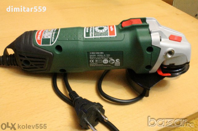 ЪГЛОШЛАЙФ BOSCH 750W, снимка 8 - Други инструменти - 11930417