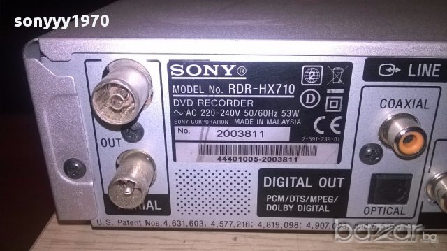 Sony rdr/hdd/dvd/hdd 160gb-за ремонт-внос швеицария, снимка 12 - Ресийвъри, усилватели, смесителни пултове - 16809560