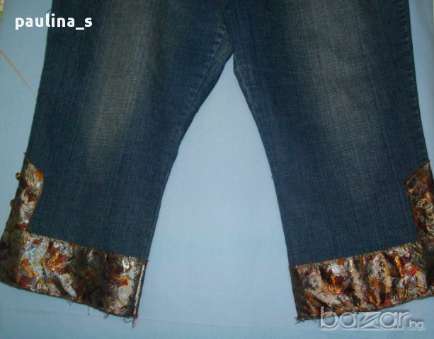 Дизайнерски дънкови бермуди ”DNA” jeans originals” Dona Caran New York! 4-5XL, снимка 12 - Дънки - 14498792