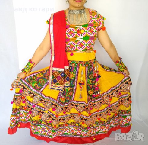 рокля уникат в традиционен стил от Гуджарат -Индия, снимка 2 - Рокли - 25041769