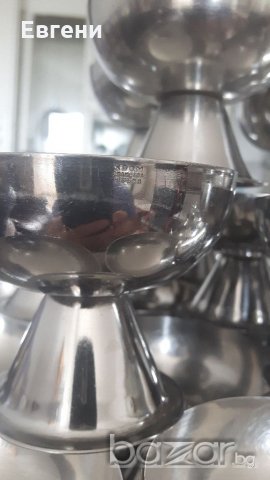 Чашки за сладолед алпака хром силистра, снимка 3 - Домашни продукти - 19102940