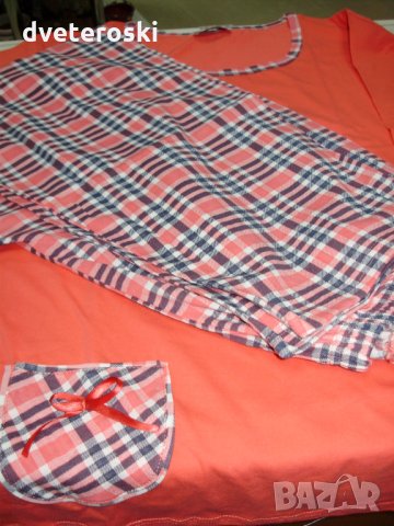 Дамска пижама с дълъг ръкав размер 4ХЛ, снимка 1 - Пижами - 22881681