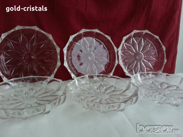  кристални чинии, снимка 2 - Чинии - 19796520