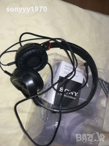 sony headphones-черни и нови, снимка 3 - Слушалки и портативни колонки - 21677144