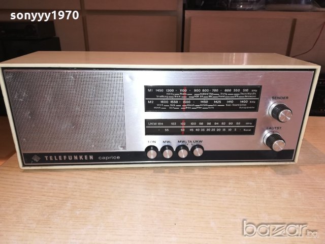 telefunken caprice 101 retro receiver-germany-внос швеицария, снимка 2 - Ресийвъри, усилватели, смесителни пултове - 20288078