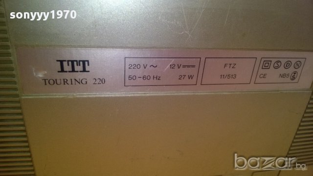 itt-touring 220-ретро касетофон-внос швеицария, снимка 14 - Ресийвъри, усилватели, смесителни пултове - 11269243