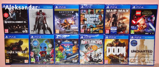 Нови ps4,Uncharted,Dark,GTA,Lego,Star,Dungeon,Bloodborne,doom,max,destiny