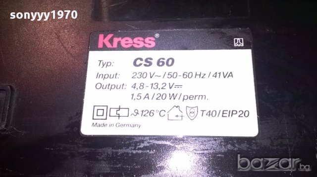 Kress made in germany-марково голямо зарядно-внос швеицария, снимка 6 - Други инструменти - 16062273