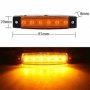 Маркер габарит 6 LED 12/24 V – ЖЪЛТ 1бр., снимка 2