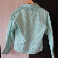 Светлозелена карирана дамска риза, блуза с дълъг ръкав, ръкави, дамски топ, жилетка, снимка 12 - Ризи - 13869321