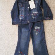 Детски дънков комплект дънково яке с панталон,размер 1,нов , снимка 1 - Детски комплекти - 13026156