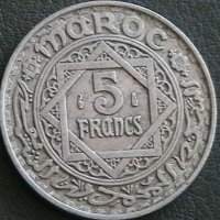 5 франка 1951, Мароко, снимка 1 - Нумизматика и бонистика - 24871589