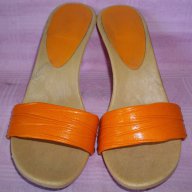 Оранжеви гръцки чехли за плаж, снимка 1 - Чехли - 14926561