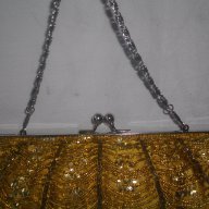 Винтидж коктейлна чанта / дизайнерски бранд с ръчни декорации ”Jn's”-оригинал, снимка 3 - Чанти - 14965278