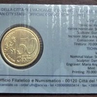 Ватикана 50 цента 2012 coin card, снимка 2 - Нумизматика и бонистика - 25918472