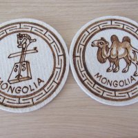 Сет от две декорации от филц, Монголия-2, снимка 1 - Декорация за дома - 20698645