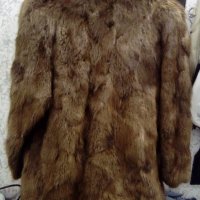 Дамско палто естествен косъм видра, снимка 2 - Палта, манта - 18978144