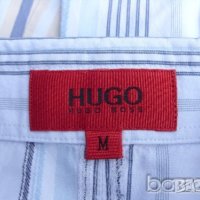 HUGO BOSS casual мъжка риза раирана синя, снимка 3 - Ризи - 23464801