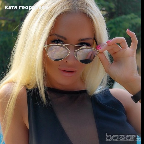 Слънчеви огледални очила сребристи, снимка 1