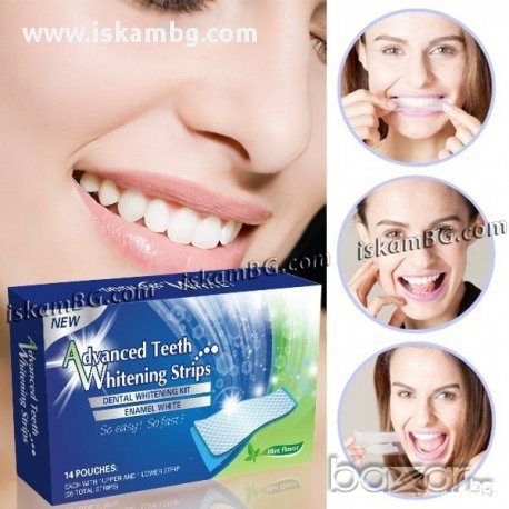 Лентички за избелване на зъби - 28бр. в кутия - код Advanced Teeth, снимка 1