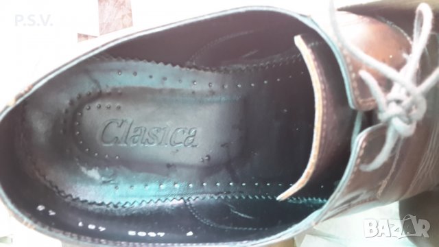 CLASICA-Итал.45н ест.кожа мъжки обувки, снимка 2 - Официални обувки - 24975334