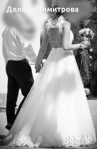 Уникална булчинска рокля с турска дантела и гол гръб ПРОМО, снимка 8 - Рокли - 25066889